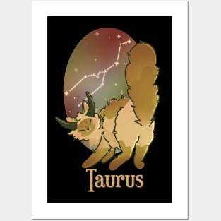Cat zodiac sign - Taurus Posters and Art